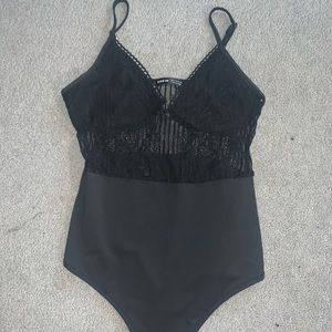 Black lace bodysuit